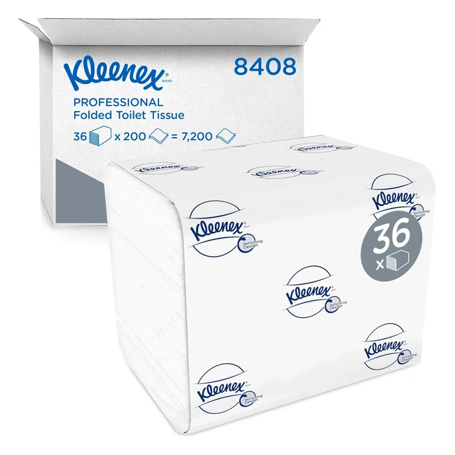 Kleenex Folded Toilet Tissue 8408 - 2 Ply Bulk Paper - Soft  Comfortable