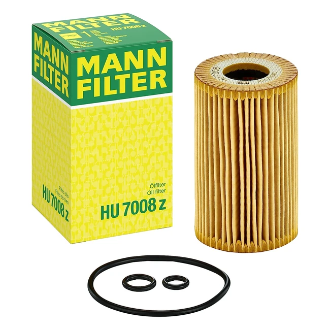 MANN-FILTER HU 7008 Z Ölfilter Satz mit Dichtung - Premiumqualität