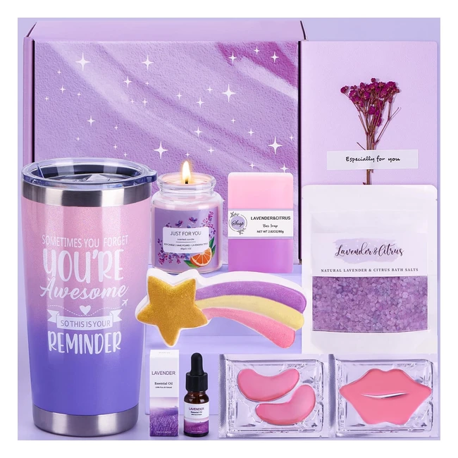 Birthday Pamper Gifts for Women - Self Care Package - Relaxation Spa Bath Set - Wellbeing - Get Well Soon - Best Friend Sister Mum - #PamperGifts #SelfCare #SpaBath #Wellbeing #GetWellSoon
