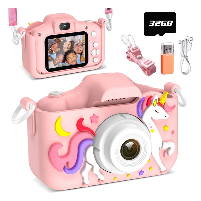 Appareil Photo Numrique 1080p Enfant - Double Objectif HD 20MP - Ecran 2 - Ca