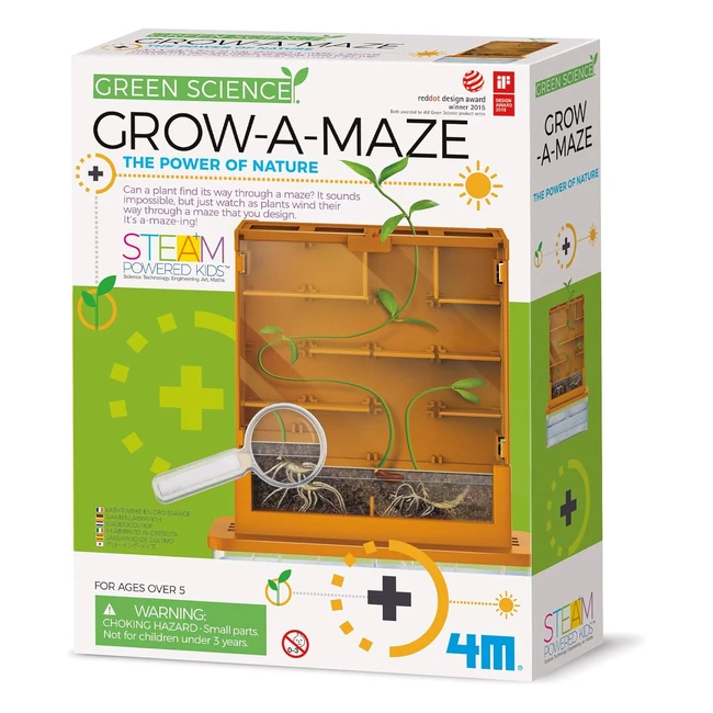 4M Green Science GrowAMaze - STEM Science Kit for Boys and Girls Ages 5 - Watch 