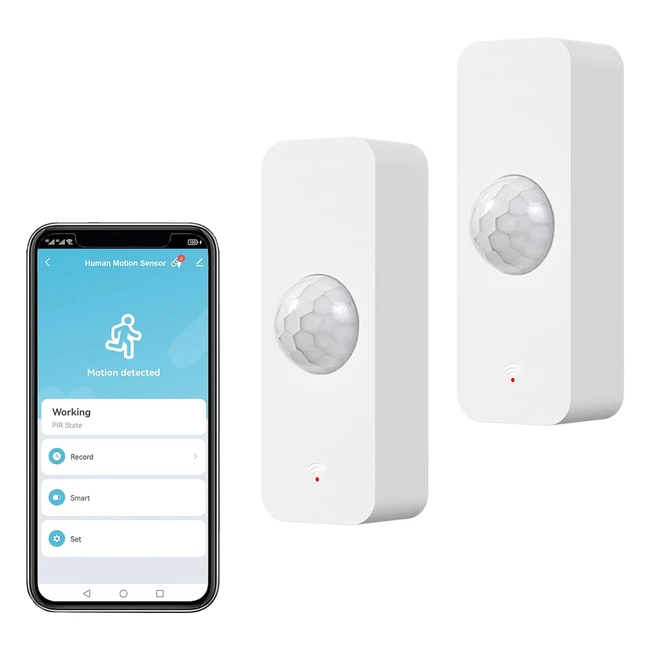 Dtecteur de mouvement wifi intelligent pour la scurit de la maison - Compatible Alexa - 2pcs