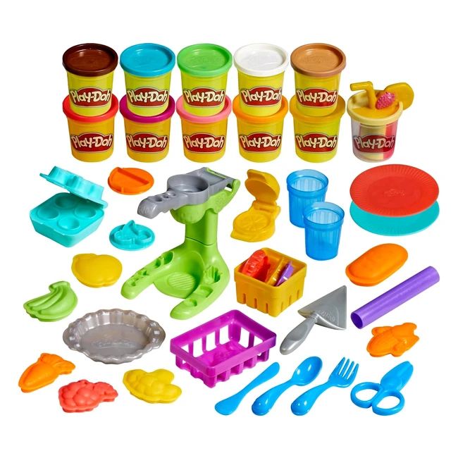 PlayDoh Mercato Contadino Playset Creativo - Set Gioco Bambini - Ref12345