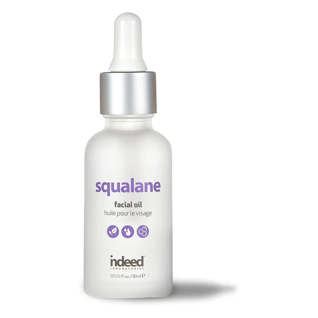 Indeed Labs Squalane Facial Oil 30ml - Hydrates, Improves Skin Tone & Texture, Reduces Fine Lines