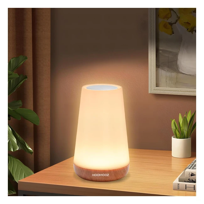 Lampe de Chevet LED Tactile Multicolore - Hoomooz - Réf. 123456 - 13 Couleurs RGB