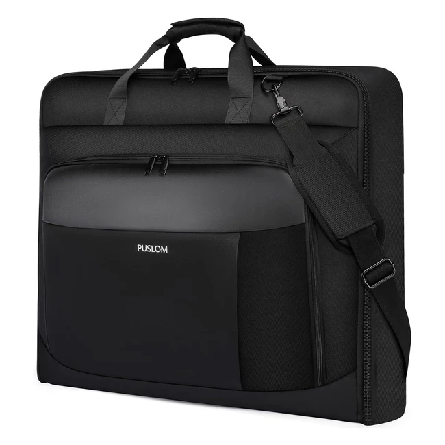 Housse Vêtements 3 Costume Homme Voyage Sac Main Valise Pliable 156 Pouces Noir