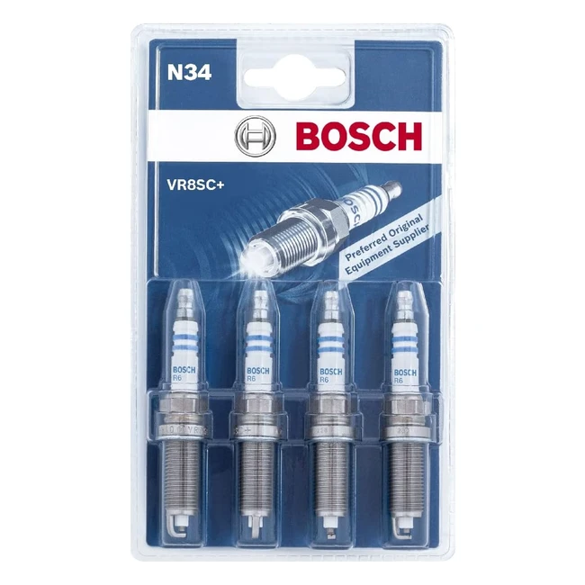 Bujas Bosch VR8SC N34 Kit de 4 - Alta Fiabilidad y Resistencia
