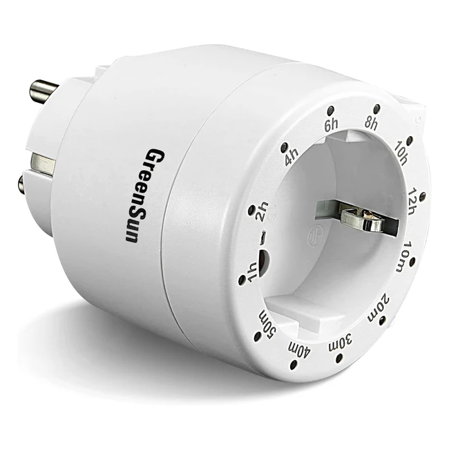 Greensun Countdown Presa Timer Digitale - 12 Livelli - LED Integrato