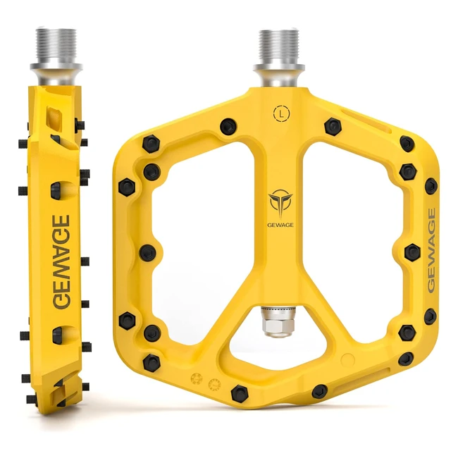 Pedali MTB Gewage in Fibra di Nylon Antiscivolo 916 Piattaforma Leggera