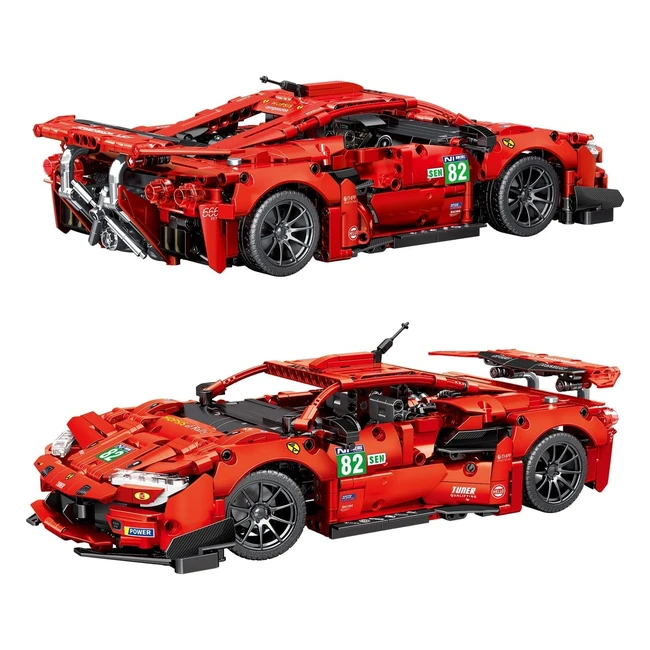 Bloques de construcción autos deportivos escala 1:14 modelo de carreras 1374 piezas