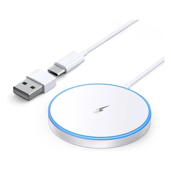 Magsafe Fast Wireless Charger for iPhone 15 Pro Max - 15W Portable Charger with 