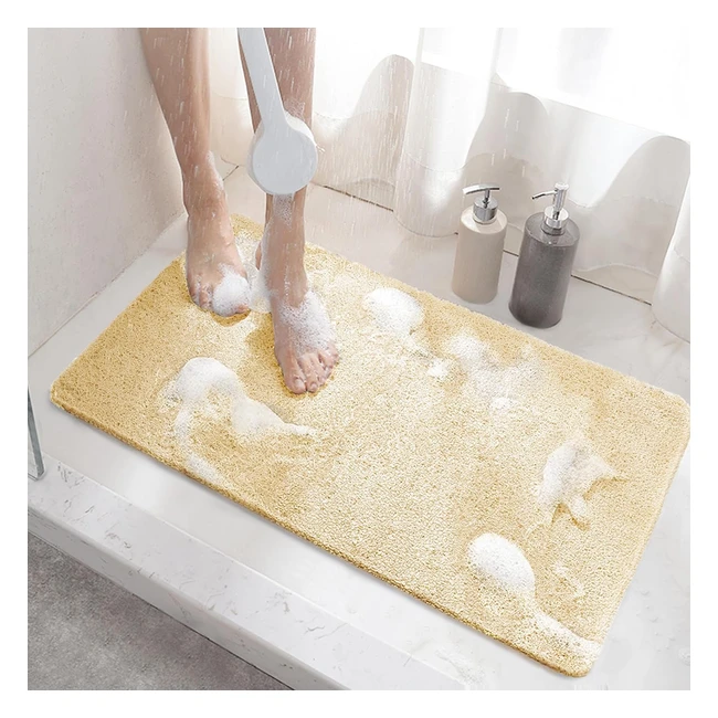 Alfombra de Ducha Antideslizante 60x40cm - Hitslam - Ref. 123456 - Drenaje Eficiente