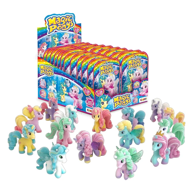 Craze Magic Ponys Komplettes Verkaufsdisplay 24 Pony Figuren Schne Ponys Spiel