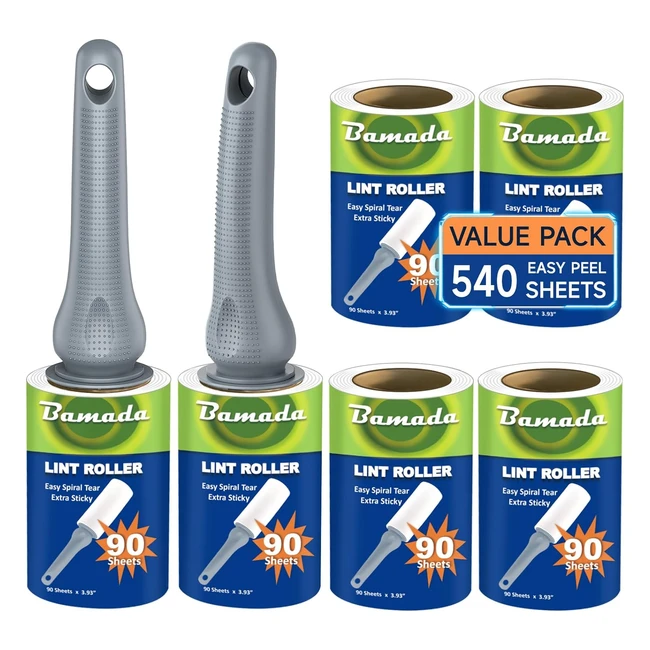 Brosse anti poils animaux 540 feuilles adhesives extra collant