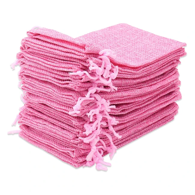 Bolsas de Yute 30pcs 10x15cm - Leeyunbee - Calidad Premium - Regalo Joyera - D