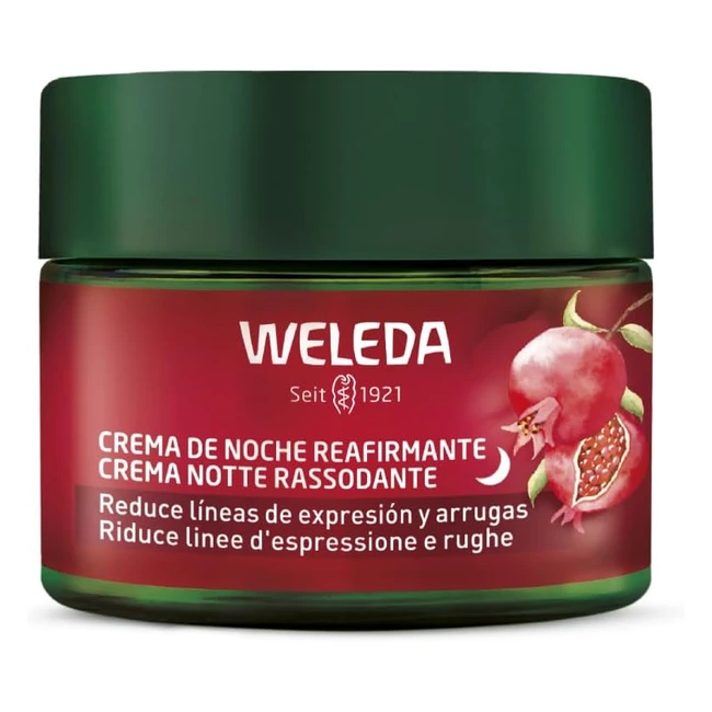Weleda Balsamo Notte Rassodante Melograno Crema Viso - Riduce Rughe e Rigenera -
