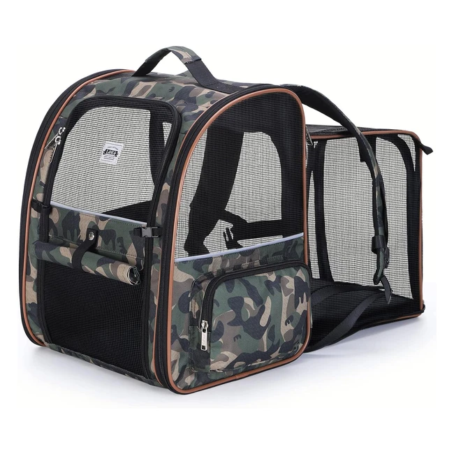 Transportn Gato Extensible Lekespring con 4 Entradas - Mochila Transpirable pa