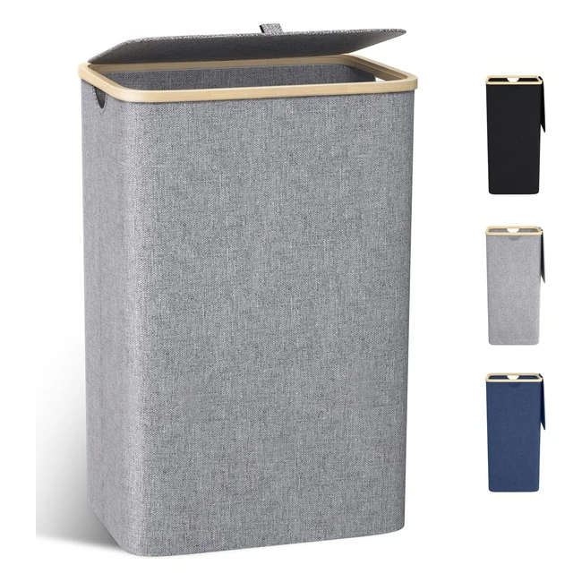 Cesto Ropa Sucia con Tapa 100L - Grande - Cestos Plegable - Laundry Basket Multi