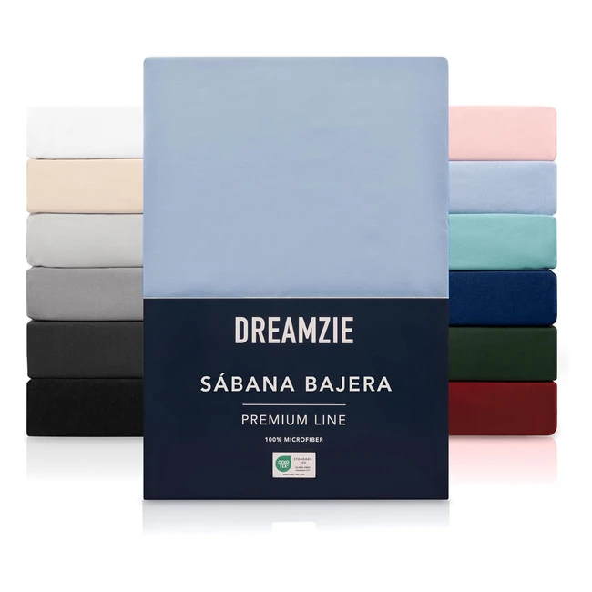 Sabana Bajera Dreamzie 80x200 cm - Microfibra de Poliéster - Azul
