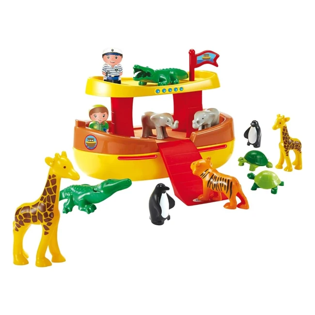 Ecoiffier Abrick Arche Noah Spielset - Noahs Schiff mit Tieren und Figuren - Ab 
