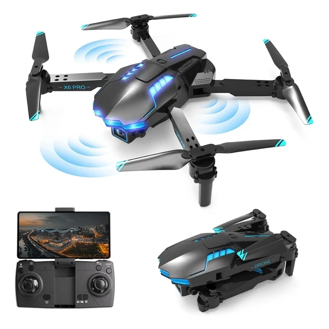 1080p HD Camera Drone for Kids and Adults RC Quadcopter Foldable FPV - Best Gift