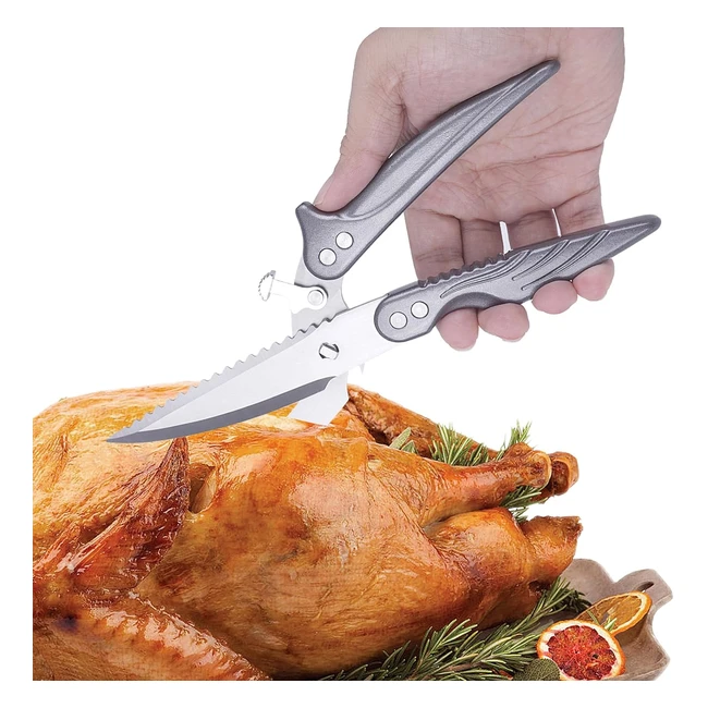 Ciseaux Volaille Lost Deer Dents de Requin - Coupe Os Viande Lgumes Fruits de 