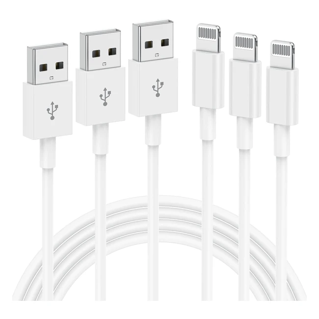 3 pezzi 1m cavo lightning usb iPhone originale Apple - Ricarica Veloce - iPhone 14 Pro 13 Pro Max