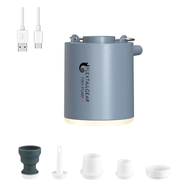 Flextailgear Tiny Pump X - Portable Mini Air Pump  USB Rechargeable  Fast Infl