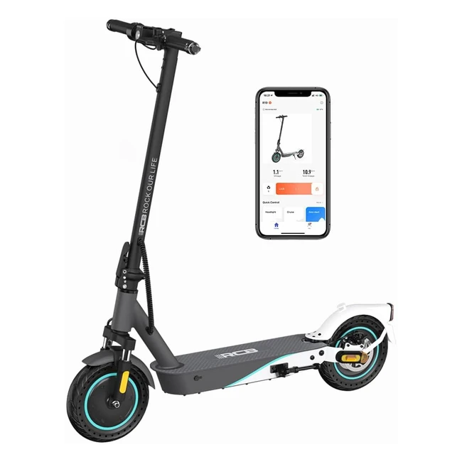 Patinete Eléctrico RCB R19 - Velocidad 25km/h - Motor 500W - Batería 11.4Ah - Frenos de Disco - App Control - Neumáticos 10