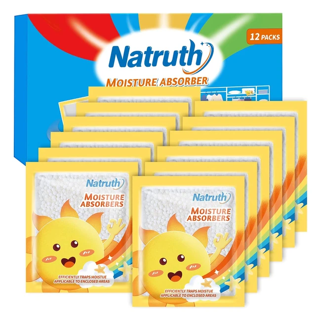 Natruth 12 Pack Moisture Absorber Bags Lavender Dehumidifier - Ref1234 - Elimin