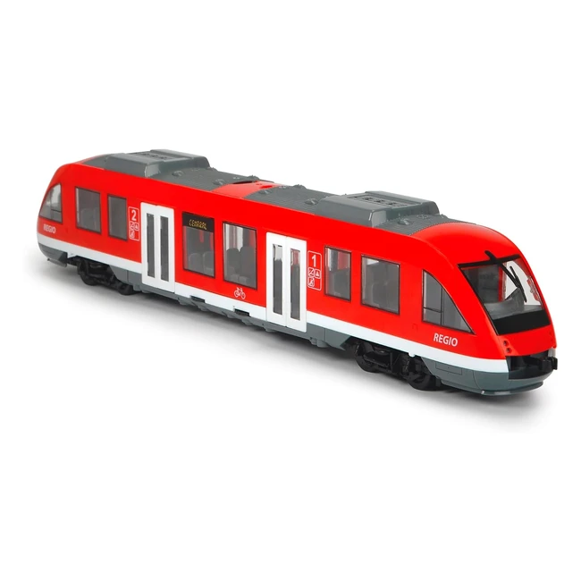 Dickie Toys 203748002 City Train 45 cm - Freilaufende Spielzeugbahn mit Türen und Dach, Maßstab 1:43