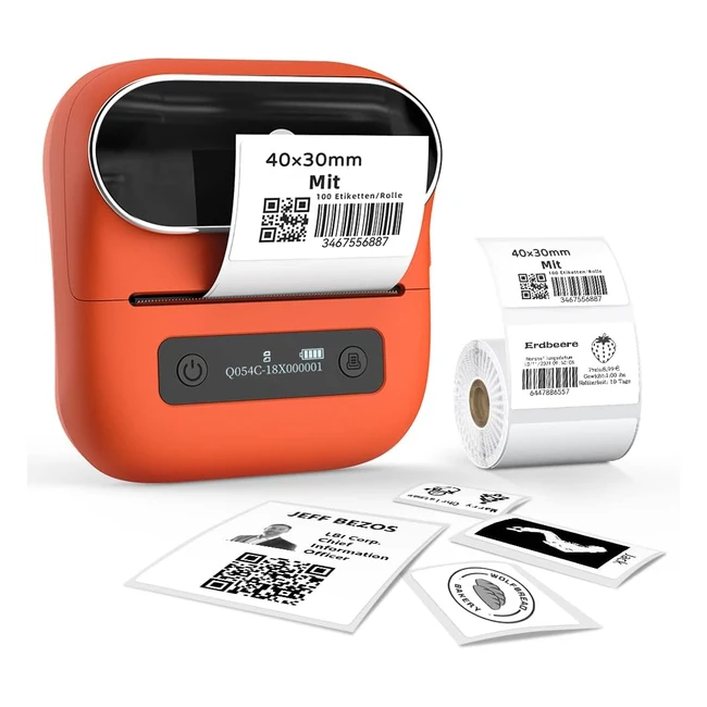 Phomemo Imprimante d'Étiquettes Bluetooth M220 - Thermique - Codes-barres - Nom - Adresse - Android et iOS