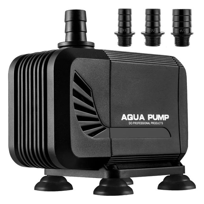 Pompa Acquario 40W 3000LH Sommergibile Silenziosa 3 Ugelli Inclusi