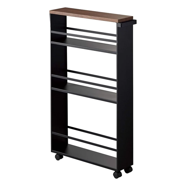 Yamazaki 3628 Tower Nischenwagen Schwarz Stahlholz Griff Minimalistisches Design