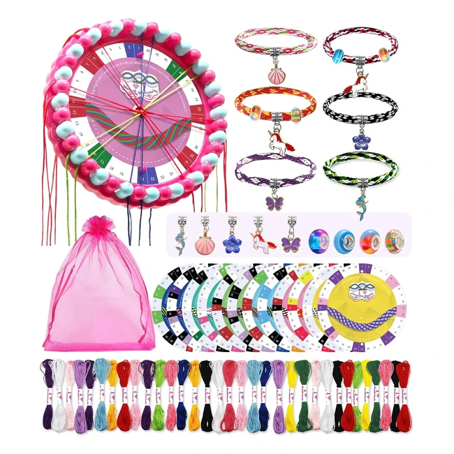Kit Pulseras Amistad Ophy 48 Hilos 6 Tarjetas DIY Regalos Navidad