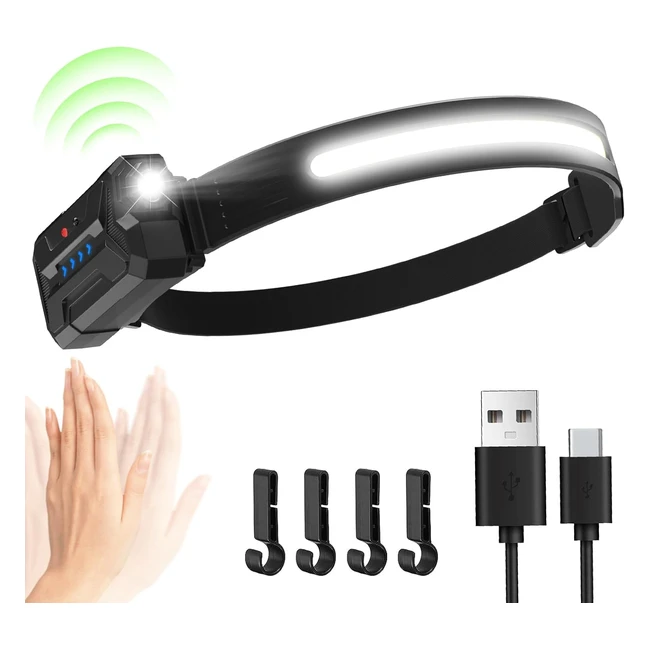 Sogdeco Rechargeable Head Torch 230Wide Beam 7 Lighting Modes