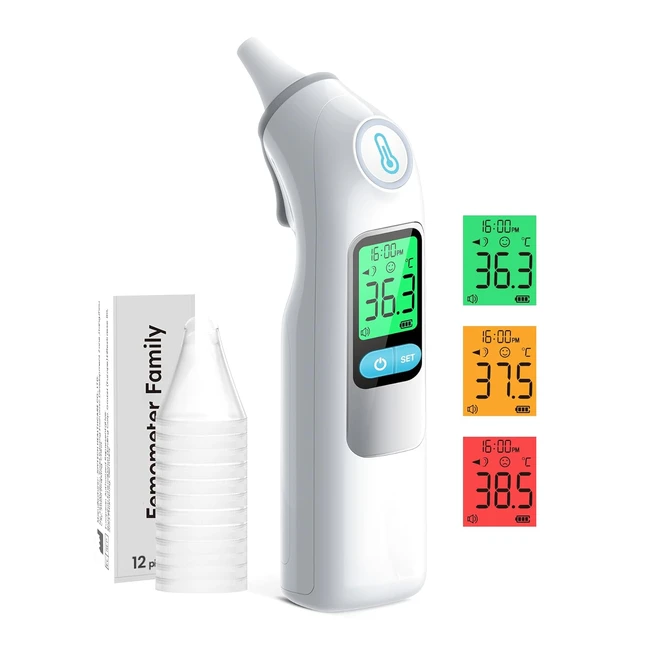 Termometro Auricolare Professionale per Neonati e Adulti - ICSOC Chip - CE Certi