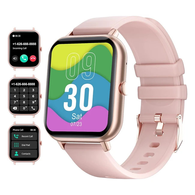Montre Connectée Femme Bluetooth183 Lige Smartwatch Podomètre SpO2 Sommeil Etanche Android iOS