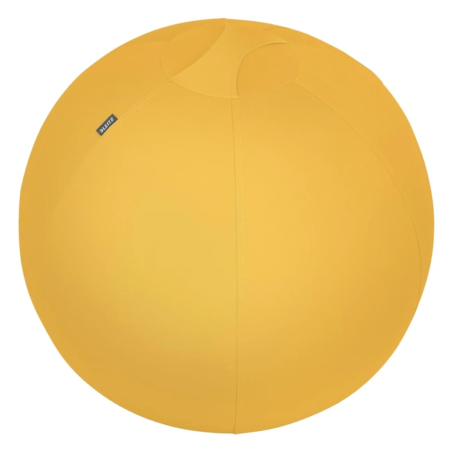 Leitz Sige Ballon Ergonomique 65 cm avec Housse en Tissu - Ergo Cosy Jaune 527
