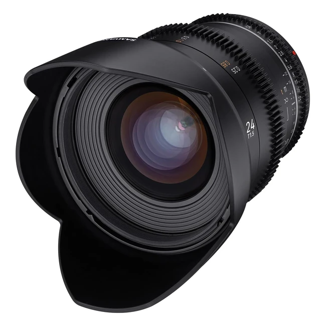 Samyang 23001 MF 24mm T15 VDSLR MK2 Canon EF - Lichtstarkes Weitwinkel Cine und 