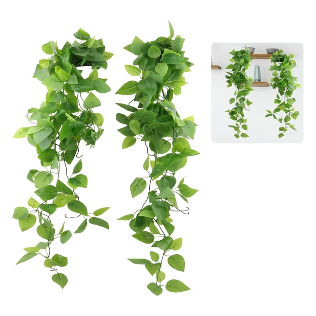 Piante Pendenti Artificiali Jophek 2 Pezzi - Decorazione Casa Matrimonio Giardin