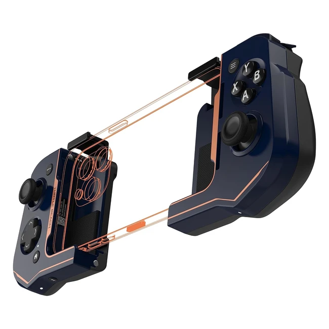 Turtle Beach Atom Mobile Game Controller for Cloud Gaming on iPhones - Cobalt Bl