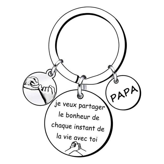 Porte-cls Meilleur Papa - Cadeau de Papa pour Homme - Rf 123456
