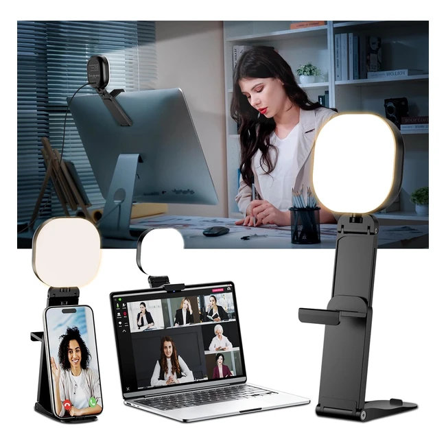 Yarrashop LED Streaming Light - Webcam Light for Computer Zoom Meeting Call - Po