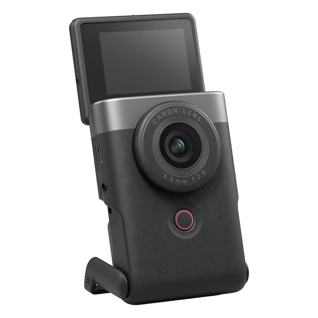 Canon Powershot V10 Vlogging Starter Kit Silver - All-in-One 4K Camera for Entry