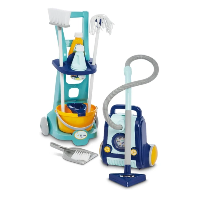 Carrito de Limpieza Ecoiffier con Aspirador - A partir de 3 aos - Ref. 7600002770