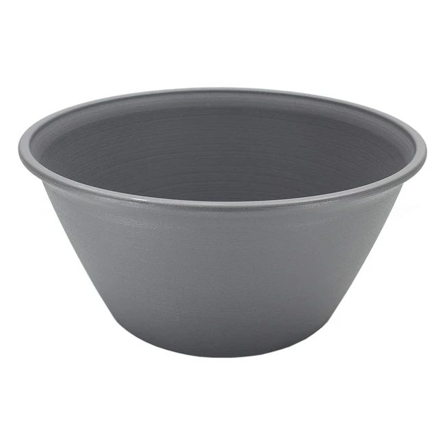 Iris Ohyama Plant Pot 450 - IndoorOutdoor Round Planter - Grey
