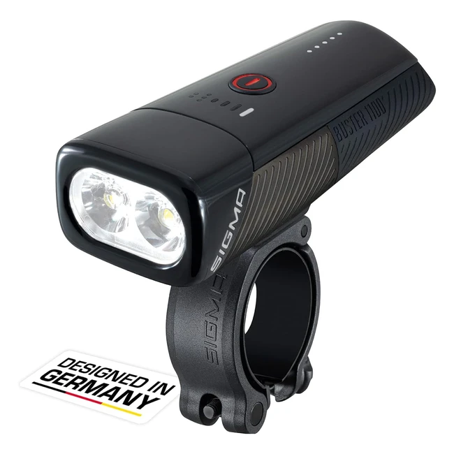 Luz de Bicicleta Sigma Sport Buster 1100 LED 1100lm - Autonoma 50h