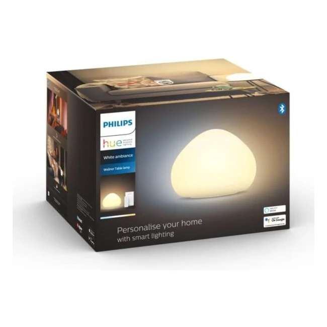 Philips White Ambiance Wellner Lampe  Poser 1x95W Blanc Tlcommande Incluse