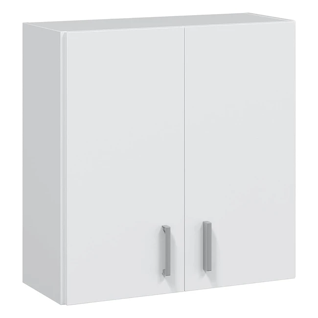 Armoire Suspendue Polyvalente Blanche - Habitdesign - Rf 123456 - 59x60x265 c